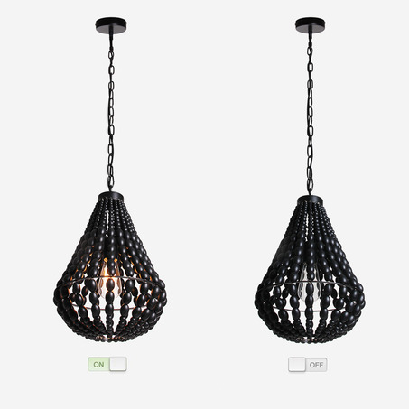 PENDANT LAMP DANILO 30 CM BLACK 16070A-B-4