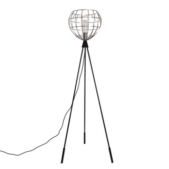 FLOOR LAMP DANA NICKEL SATIN