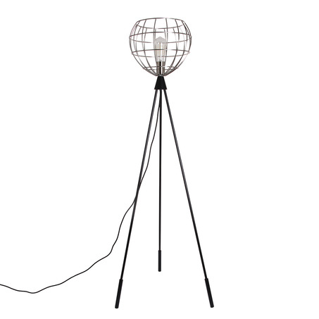 FLOOR LAMP DANA NICKEL SATIN