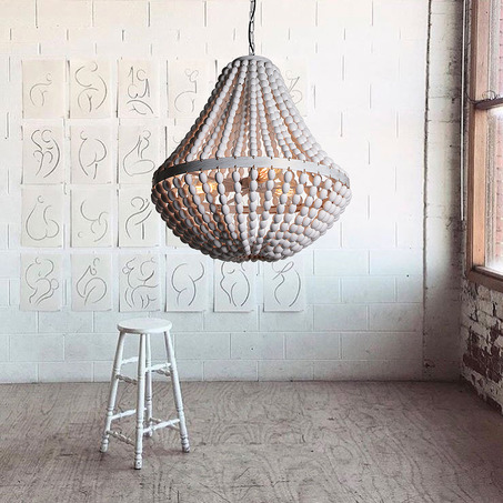 PENDANT LAMP CASIMIRA 60 CM WHITE PL16071-W-1