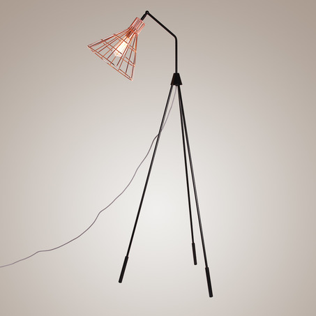 FLOOR LAMP LINA SHINY COPPER-1