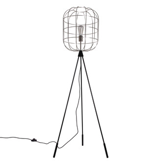 FLOOR LAMP OLAF NICKEL SATIN