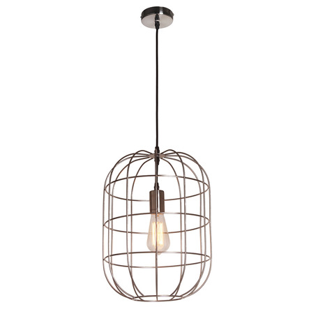PENDANT LAMP OLAF 30 CM NICKEL SATIN