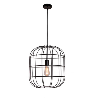 PENDANT LAMP OLAF 40 CM MATT BLACK