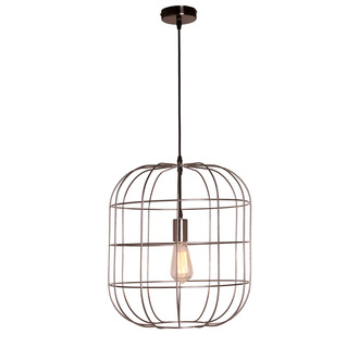 PENDANT LAMP OLAF 40 CM NICKEL SATIN