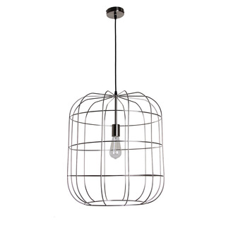PENDANT LAMP OLAF 50 CM NICKEL SATIN