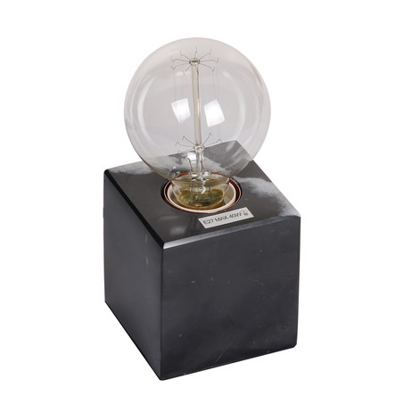 TABLE LAMP SWEDEN SQUARE 8.5X8.5 CM MARBLE BLACK-5