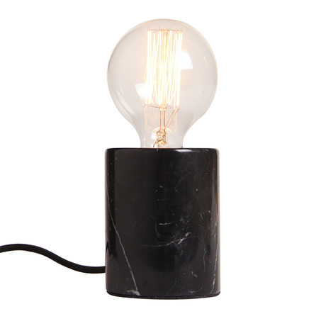 TABLE LAMP SWEDEN ROUND Ø7.5 CM MARBLE BLACK-1
