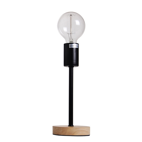 TABLE LAMP NORWAY 24.5 CM WOODEN BASE + MATT BLACK-3