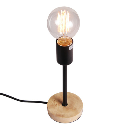 TABLE LAMP NORWAY 24.5 CM WOODEN BASE + MATT BLACK-2
