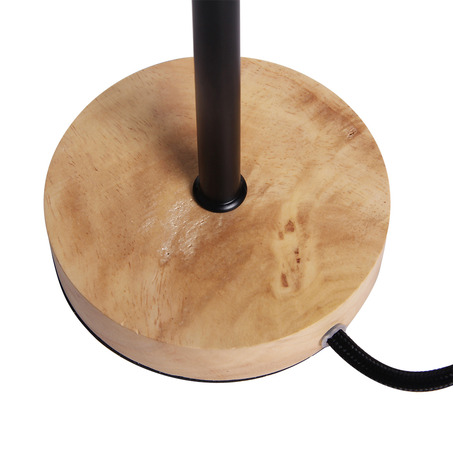 TABLE LAMP NORWAY 24.5 CM WOODEN BASE + MATT BLACK-5