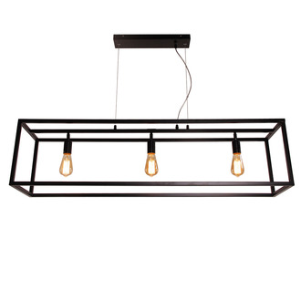 PENDANT LAMP SVEN 3 LIGHTS MATT BLACK