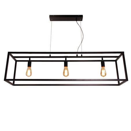 PENDANT LAMP SVEN 3 LIGHTS MATT BLACK