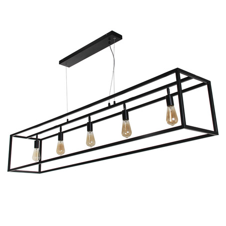 PENDANT LAMP SVEN 5 LIGHTS MATT BLACK-3
