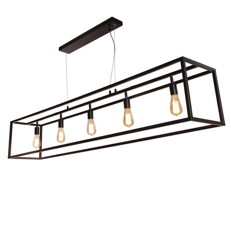 PENDANT LAMP SVEN 5 LIGHTS MATT BLACK-2