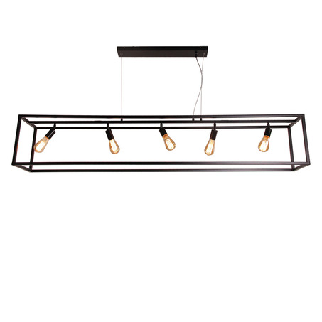 PENDANT LAMP SVEN 5 LIGHTS MATT BLACK