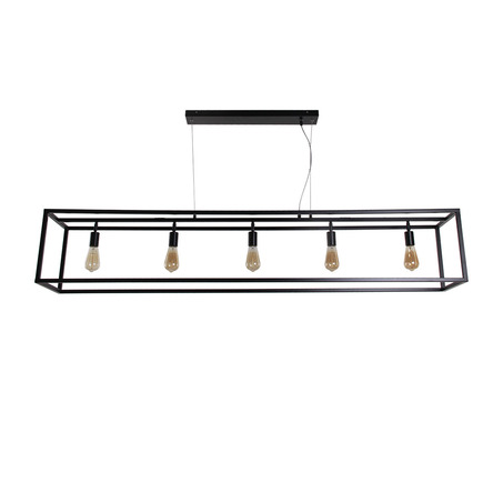 PENDANT LAMP SVEN 5 LIGHTS MATT BLACK-7
