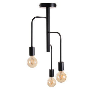 CEILING LAMP BJORN 3 LIGHTS BLACK