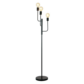 FLOOR LAMP BJORN 3 LIGHTS BLACK