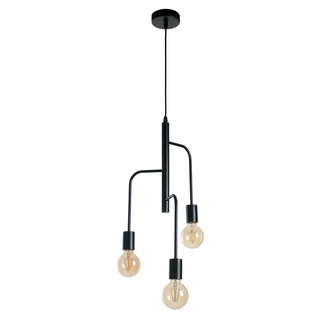 PENDANT LAMP BJORN 3 LIGHTS BLACK