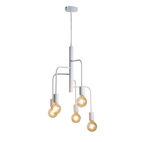 PENDANT LAMP BJORN 5 LIGHTS WHITE-5