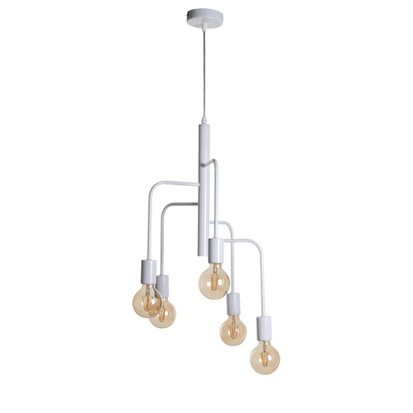 PENDANT LAMP BJORN 5 LIGHTS WHITE-1