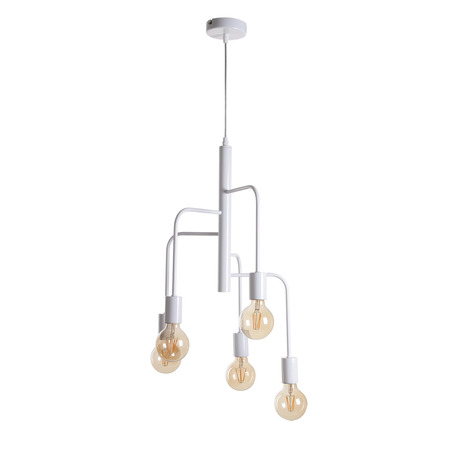 PENDANT LAMP BJORN 5 LIGHTS WHITE-4
