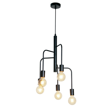 PENDANT LAMP BJORN 5 LIGHTS BLACK-6
