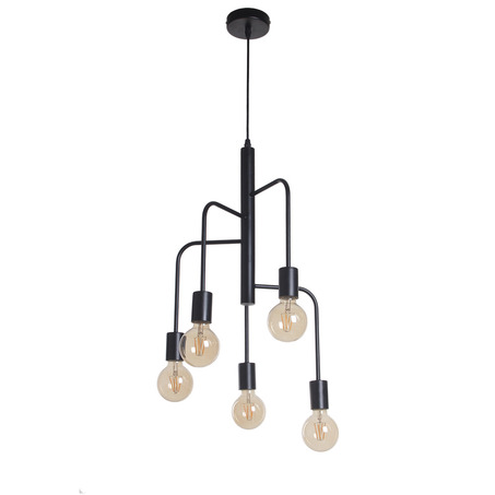 PENDANT LAMP BJORN 5 LIGHTS BLACK-5