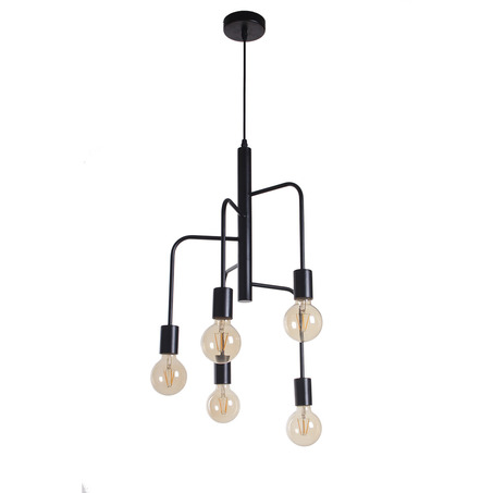 PENDANT LAMP BJORN 5 LIGHTS BLACK-4