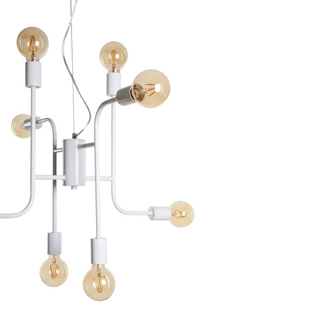 PENDANT LAMP BJORN 8 LIGHTS WHITE-4
