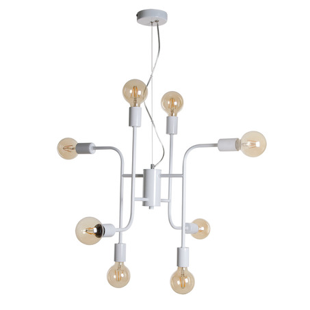 PENDANT LAMP BJORN 8 LIGHTS WHITE-5
