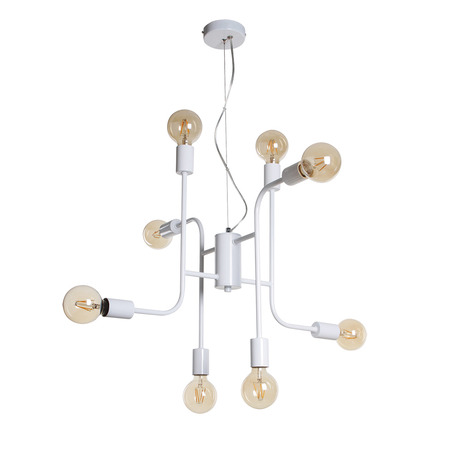 PENDANT LAMP BJORN 8 LIGHTS WHITE-6