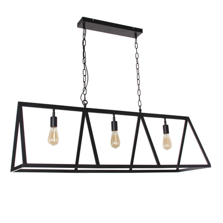 PENDANT LAMP VALERIO 3 LIGHTS BLACK-3