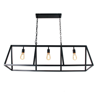 PENDANT LAMP VALERIO 3 LIGHTS BLACK