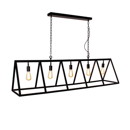 PENDANT LAMP VALERIO 5 LIGHTS BLACK-3