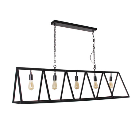 PENDANT LAMP VALERIO 5 LIGHTS BLACK-5