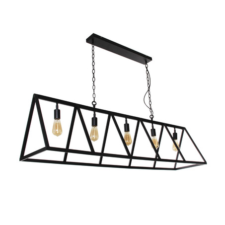 PENDANT LAMP VALERIO 5 LIGHTS BLACK-4