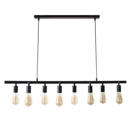 PENDANT LAMP SANTINO 8 LIGHTS BLACK-2