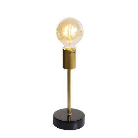 TABLE LAMP FINLAND Ø10 CM BLACK MARBLE + GOLD-2