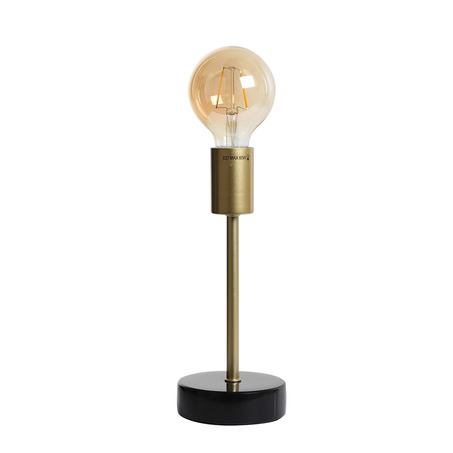 TABLE LAMP FINLAND Ø10 CM BLACK MARBLE + GOLD-4