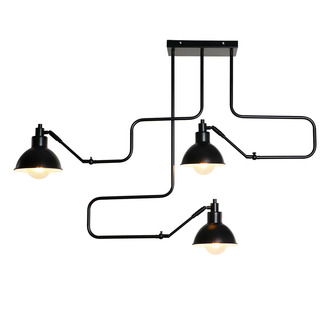 PENDANT LAMP AIDA 3 LIGHTS BLACK