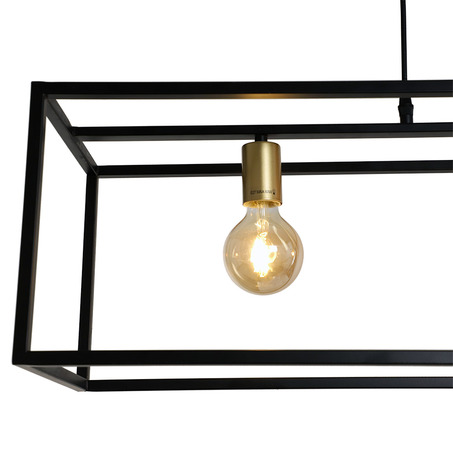PENDANT LAMP ATRI 3 LIGHTS MATT BLACK + GOLD-4