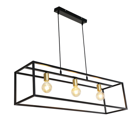 PENDANT LAMP ATRI 3 LIGHTS MATT BLACK + GOLD-3