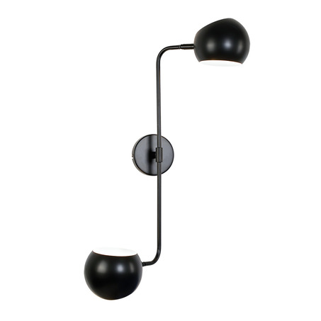 WALL LAMP BENEDETTO 2 LIGHTS BLACK-1