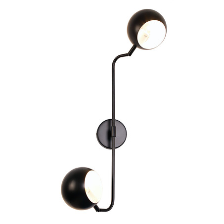 WALL LAMP BENEDETTO 2 LIGHTS BLACK-3