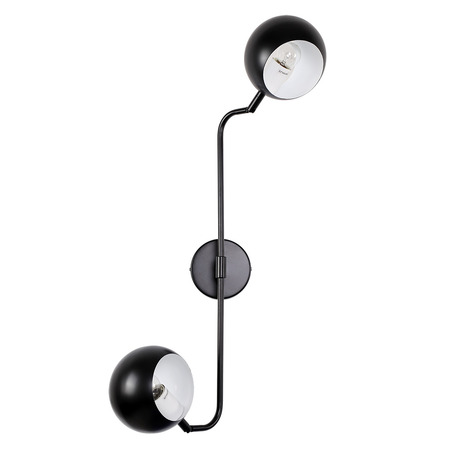 WALL LAMP BENEDETTO 2 LIGHTS BLACK-5
