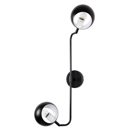 WALL LAMP BENEDETTO 2 LIGHTS BLACK-4