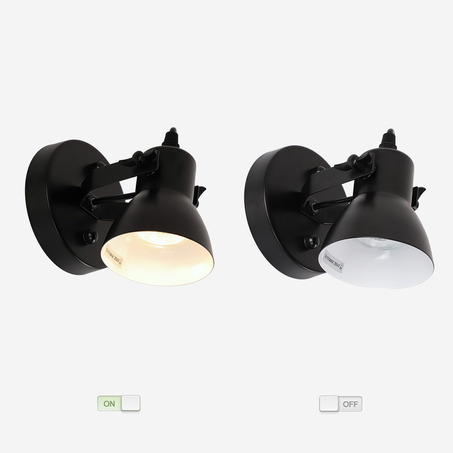 WALL LAMP FLORENZA 1 LIGHT BLACK-1