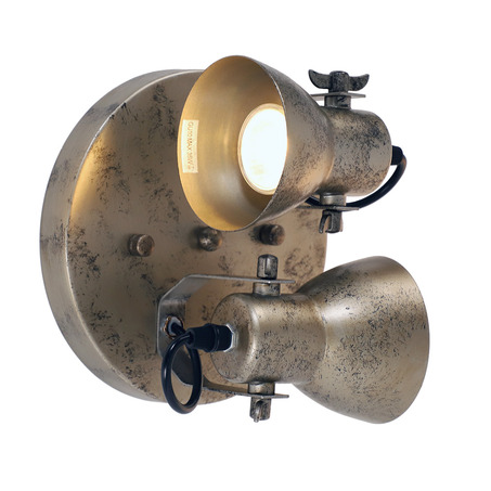 WALL LAMP FLORENZA 2 LIGHTS ANTIQUE SILVER-2